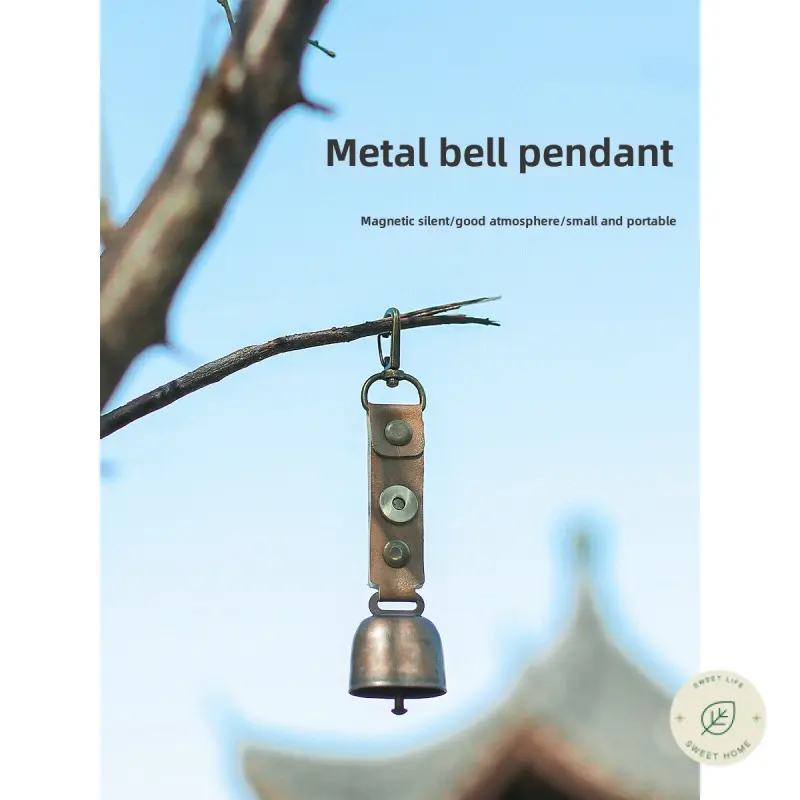 Outdoor Bell Pendant Ornament Bell Key Buckle Cowbell Accessories Pet Pendant Bear Bell Camping Accessories