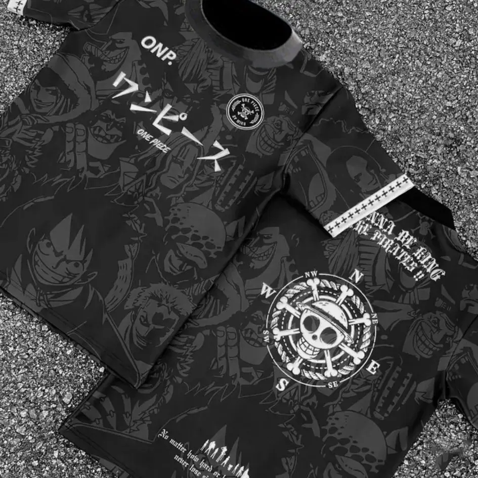 ONE PIECE Jersey Microfiber JERSEY COLLAR ANIME Luffy Gear 5 Latest Design NEW DESIGN RETRO COLLAR VIRAL Baju Jersey Viral Tiktok