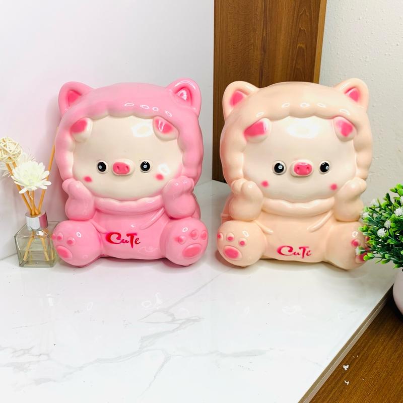  Heo đất tiết kiệm Cừu Bông Cute đáng yêu  Ống Tiết Kiệm Ống Heo Đựng Tiền 
