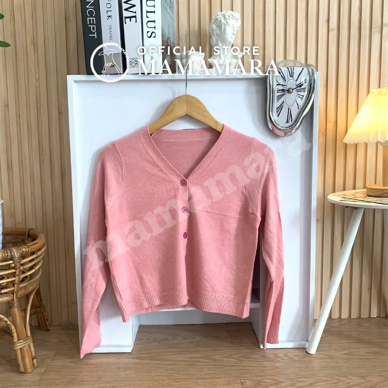 MAMAMARA - Cardigan Rajut Tipis Adem Daily Full Warna Fit Body Atasan Knitwear Santai Outer Panjang Wanita Kardigan Basic 4