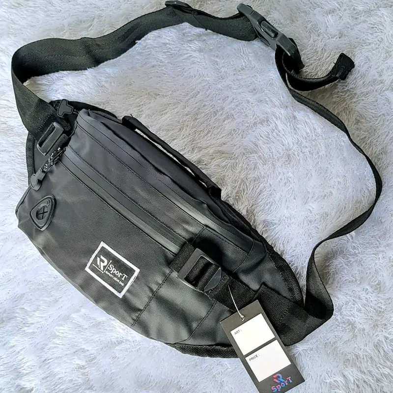 TAS SELEMPANG PRIA - Waistbag Bahan Codura Bimo Waterproof  Tas Sport Anti Air Terbaru Tas Pinggang Pria 3