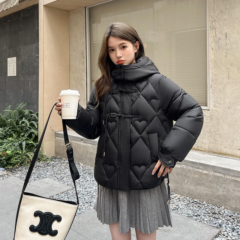 Fashion Short Cotton-Padded Coat for Women Autumn and Winter New 2024 Korean Style Solid Color with Match Cotton Coat Jacket Thickened Padded Jacket Outer Wear 5