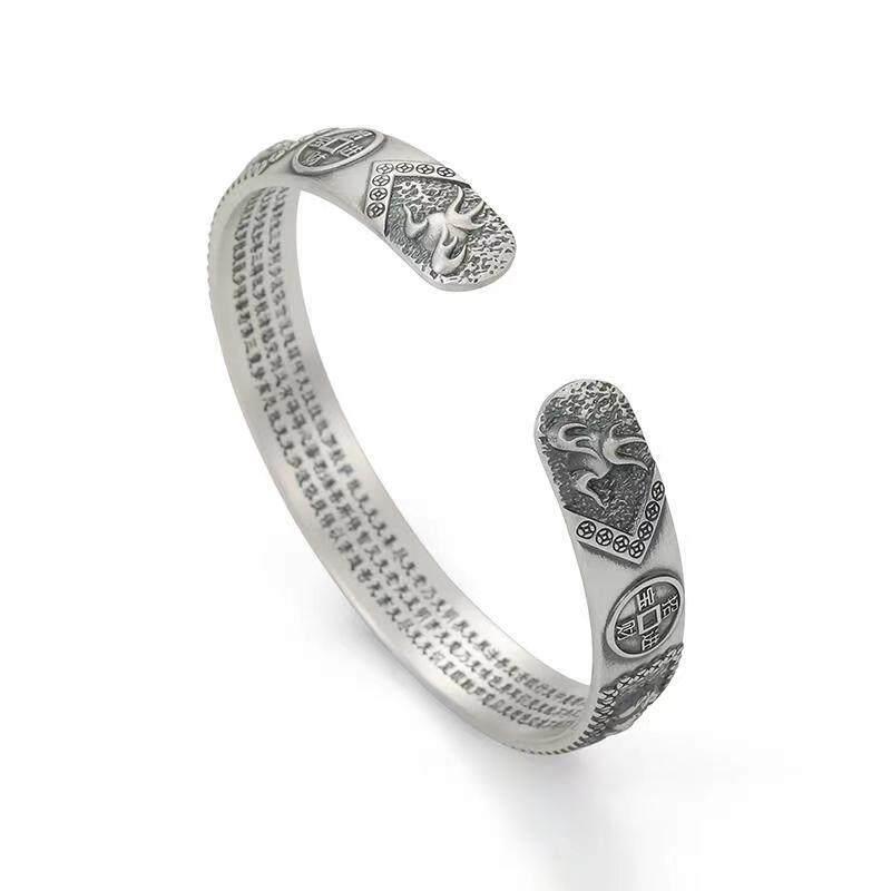 Product Introduction of Vòng tay mở Trang Sức Bảo Vệ Pixiu dành cho nam giới, thời trang mới, phong cách Trung Quốc, Retro, Thần may mắn, Quái vật, hàng ngày, tiệc bình thường, tiệc, đồ trang sức cổ tay đa năng, quà tặng nam giới 23