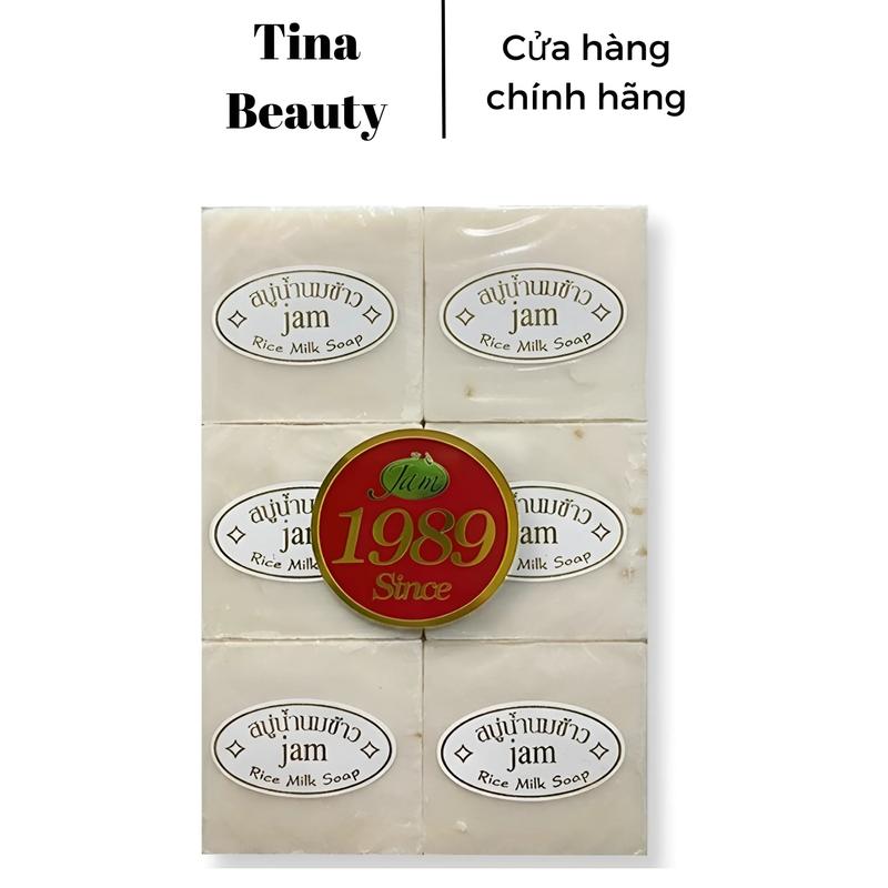 Lốc 12 Cục Soap Xà Phòng Gạo Jam Xà Bông Tắm Thái Lan