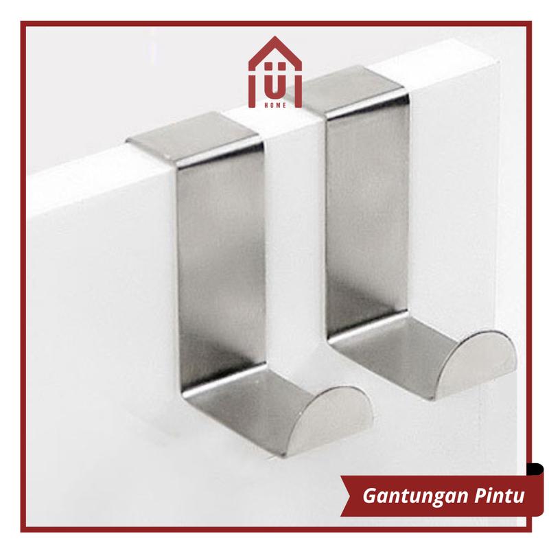 Product Introduction of UNISO HOME - [1 PCS] GANTUNGAN PINTU BESI HOOK TANPA PAKU 10