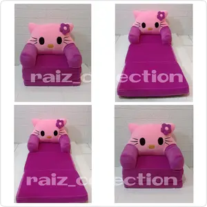 sofa lipat anak motif hello kitty  untuk usia maks 4th