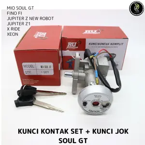 KUNCI KONTAK SET PLUS KUNCI JOK BELAKANG MIO SOUL GT JUPITER Z NEW ROBOT JUPITER Z1 FINO FI X RIDE 31B 44D