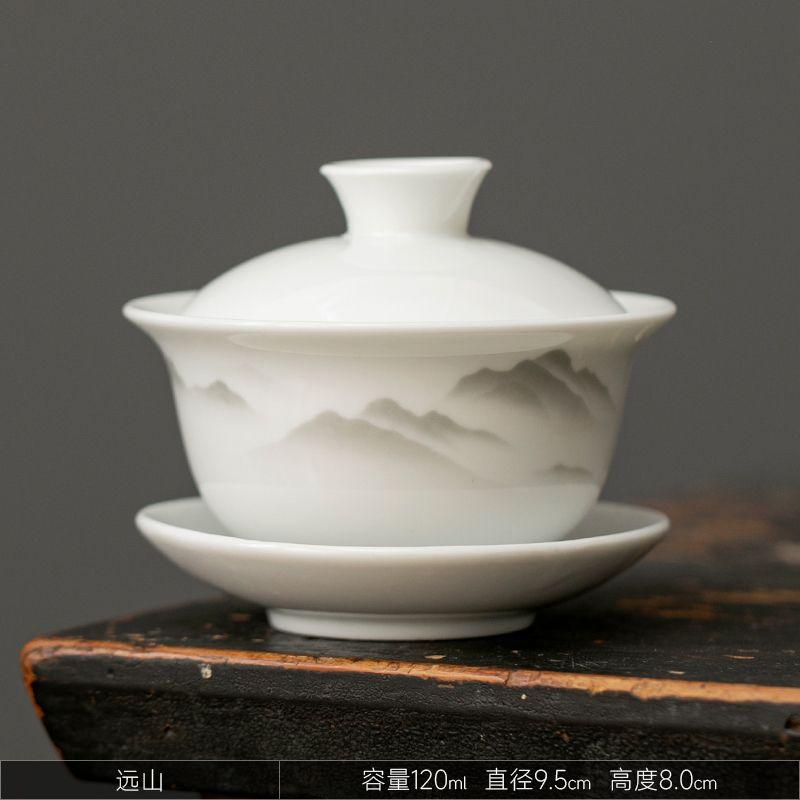 Product Introduction of Bát Có Nắp Bằng Gốm, Màu Trắng, Bát Kombucha Đơn Có Nắp, Cốc Trà Sancai, Gốm Dehua, Gia Dụng, Thủ Công, Làm Trà Xanh Và Trắng, Dụng Cụ Pha Trà 0