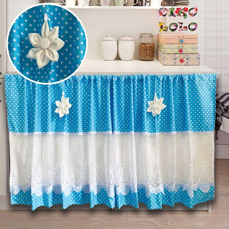 Product Introduction of Gorden Kolong Dapur Polkadot Renda Tengah Bunga 40