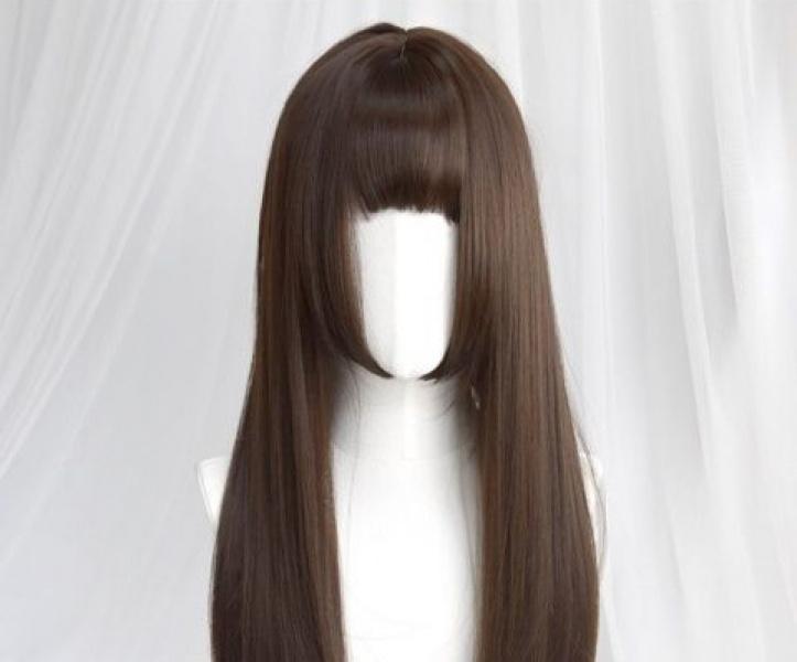 Product Introduction of Princess Qi Bangs Riman Cut Style Long Straight Hair Wig for Women DAIA Wig Layered Hair Extension 7