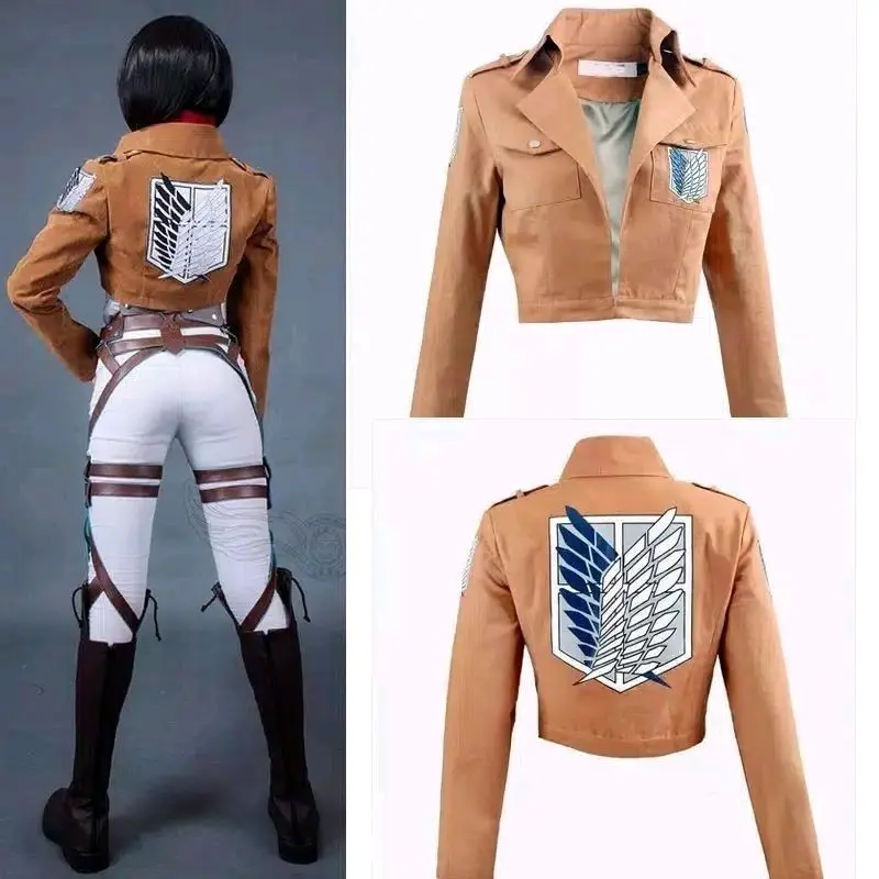 JACKET JAKET ATTACK ON TITAN AOT SHINGEKI NO KYOJIN SNK ANIME JEPANG ARMIN MIKASA LEVI EREN