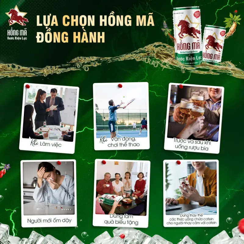 Nước kiện lực thảo dược, vitamin Hồng Mã ít đường giúp tăng lực, giảm mệt mỏi, giúp hồi phục sức khỏe [Dược liệu, Hoa Linh] 3