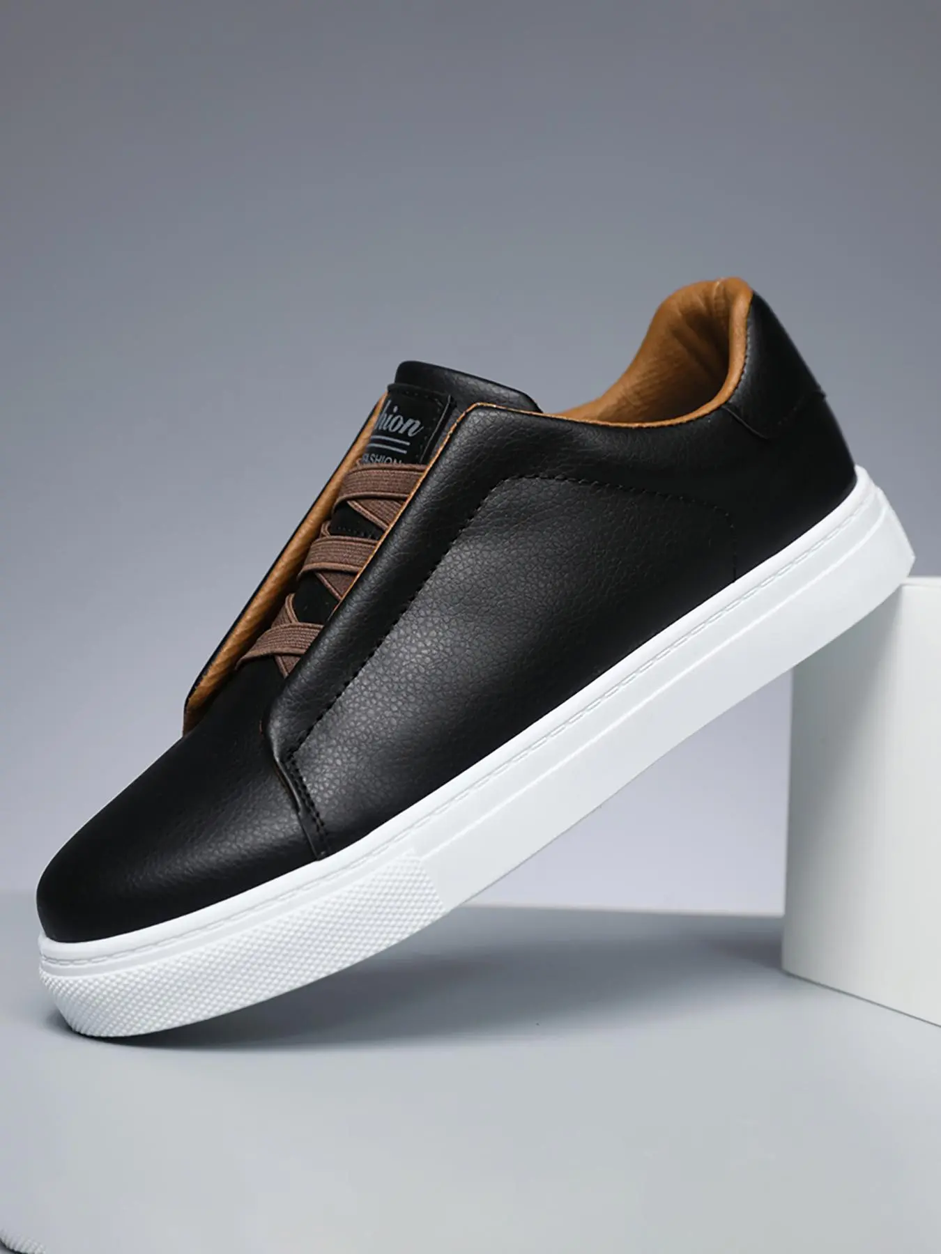 Men's Casual Lace Up Sneakers, Fashionable Breathable Comfortable Sports Running Shoes, Male All-match Round Toe Shoes for Daily Wear, Closed