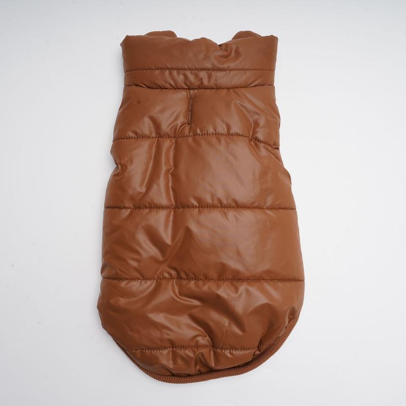 Product Introduction of Solid Color Pet Coat, Warm Comfortable Dog Button Front Jacket, Pet Clothes for Small Dogs, Dog & Cat Clothing Supplies 6