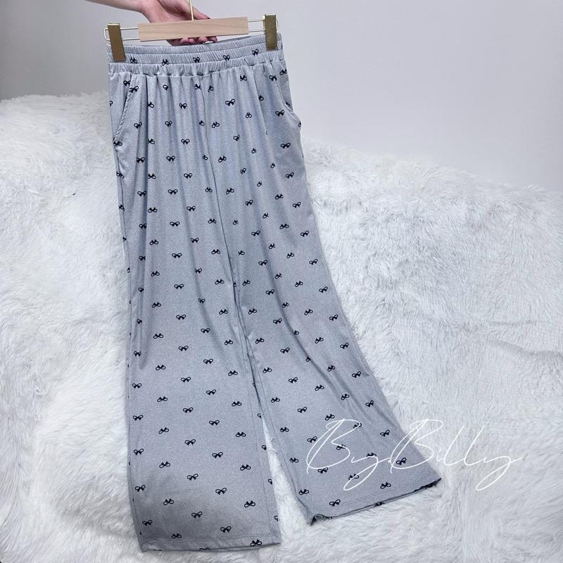 Product Introduction of Quần Suông Ống Rộng Chất Tăm Lạnh Dập In Nhiều Hoạ Tiết Kute Nhà By.Billy 4