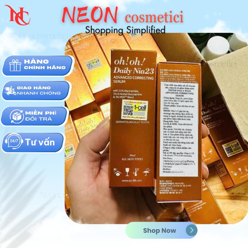Tinh Chất oh!oh! Niacinamide 23% Daily Nia23 Advanced Correcting Serum Mờ Thâm Sáng Da 30ml