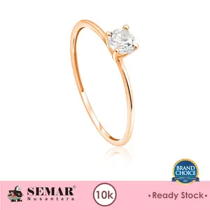 Cincin Emas Solitaire Anada Gold 10K Semar Nusantara