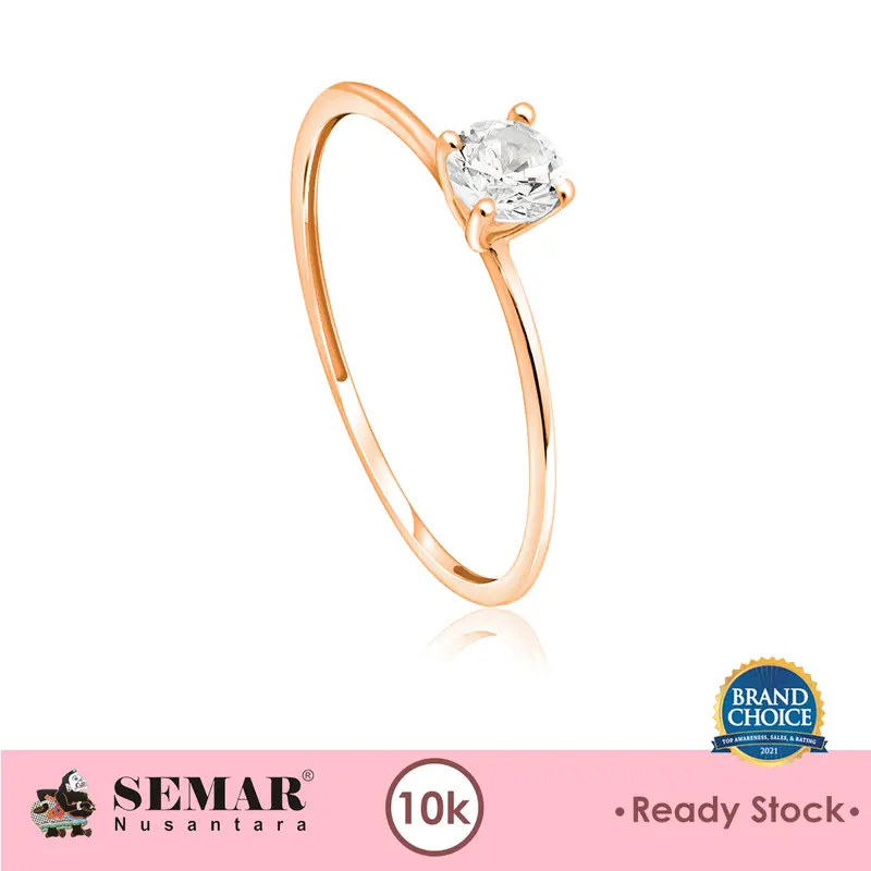 Cincin Emas Solitaire Anada Gold 10K Semar Nusantara 0