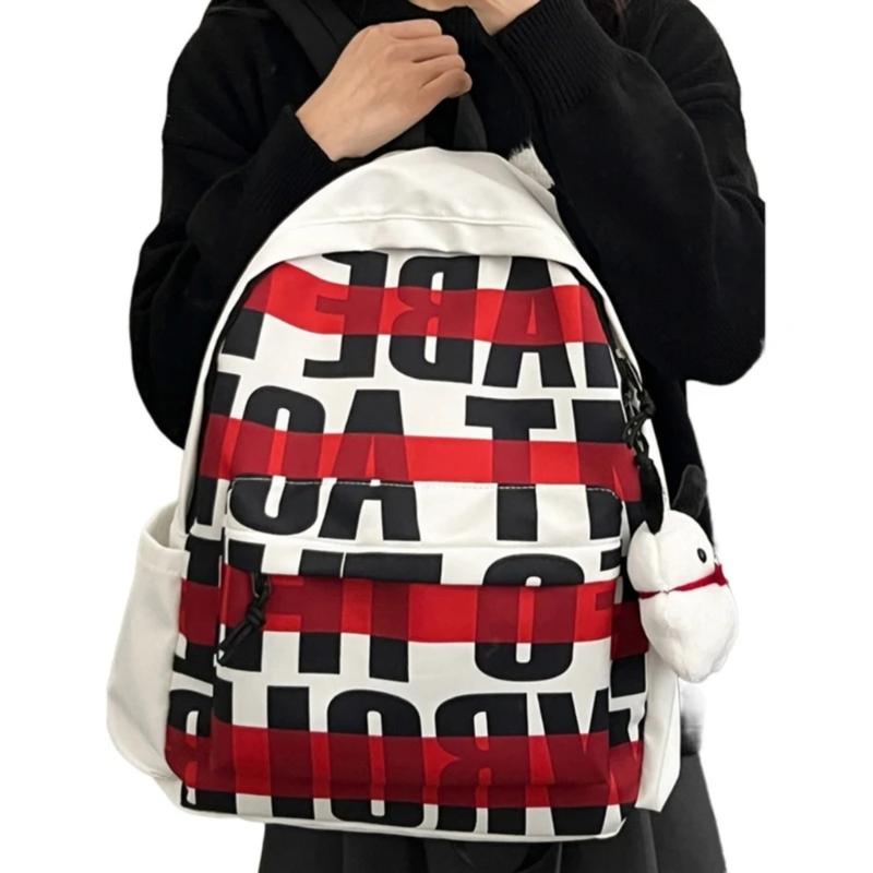Product Introduction of New American backpack female students original printed backpack trend schoolbag male students 3