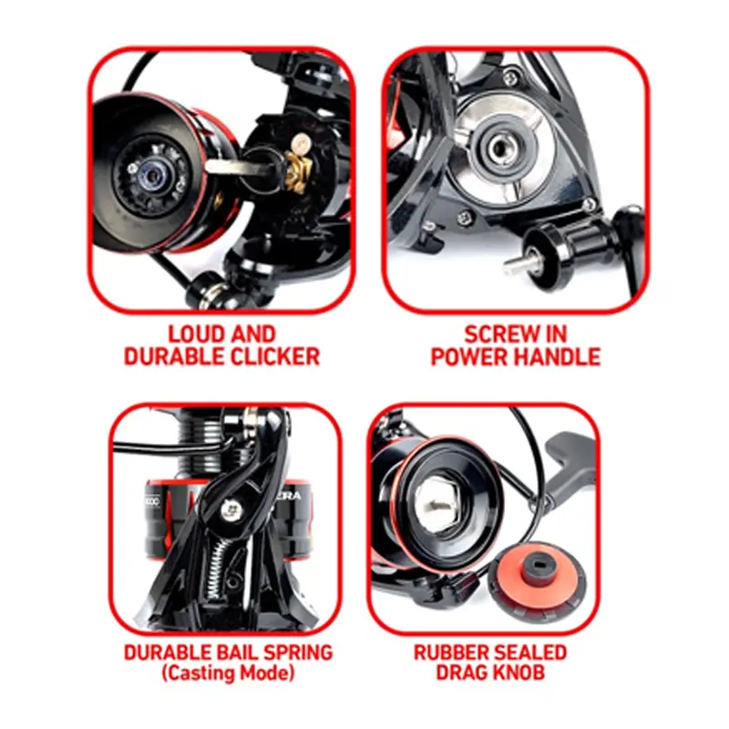 Reel Spinning MAGURO CARRERA BG | BR | GS Power Handle Mancing 3