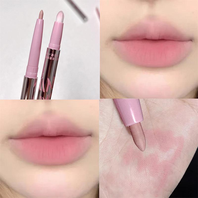 Bút Chì Môi Lì Mousse Cappuvini Không Thấm Nước Mịn Màng Sắc Tố Cao Bút Kẻ Viền Môi Đầy Đặn 3D Lâu Trôi Dưỡng Ẩm Bút Kẻ Viền Môi 3D Màu Đỏ Gợi Cảm Với Cọ Không Dính Cốc Son Kem Mỹ Phẩm Nữ Trang Điểm Cosmetic Trang Điểm