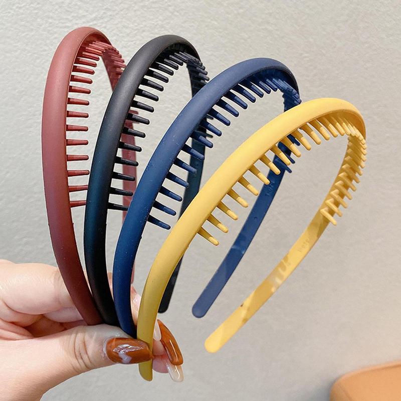 Toothed anti slip pressure broken hair simple hair clip headband 5