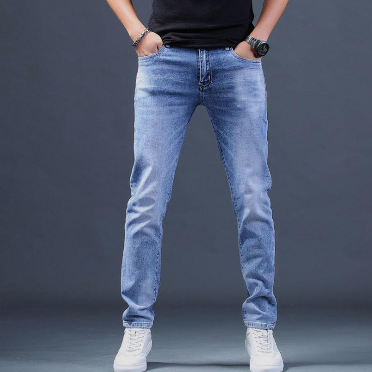 Quần Jean Nam Co Giãn Quần Bò Dáng Côn 03 Màu Cao Cấp Trơn Menswear Pants Có Túi Ong Denim 6