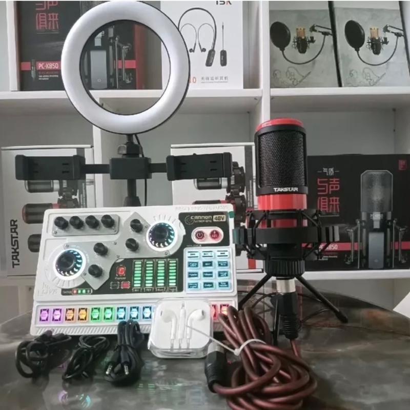  Combo Thu Âm Livestream Siêu Hot SoundCard X5 Bản Mới Nhất Kèm Mic PC K320 đầy đủ phụ kiện bảo hành 1 năm 