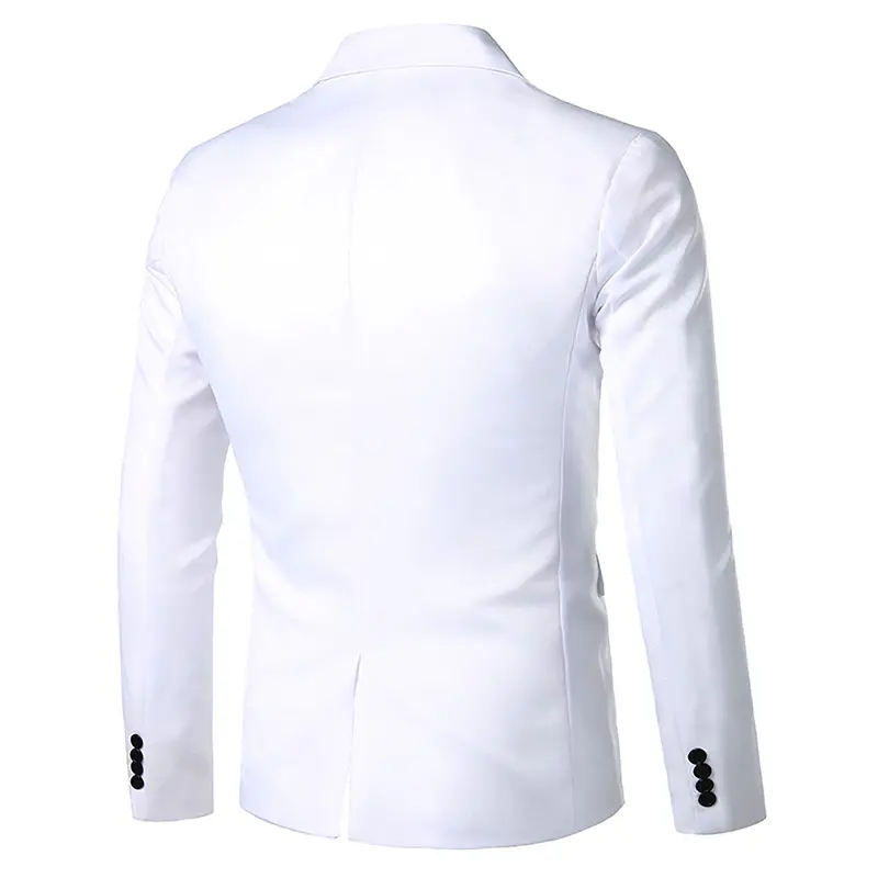 Áo Blazer Nam, gehirux, Thiết Kế Khối Màu, Dài Tay, Cổ Bẻ Một Nút, Dáng Ôm, Thích Hợp Cho Mùa Xuân Và Mùa Thu, Áo Khoác Vest Công Sở Menswear Jacket 8