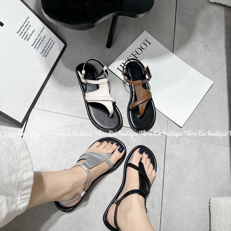 Dép quai hậu nữ kẹp ngón đi biển 1cm qccc full box ( QH29 )