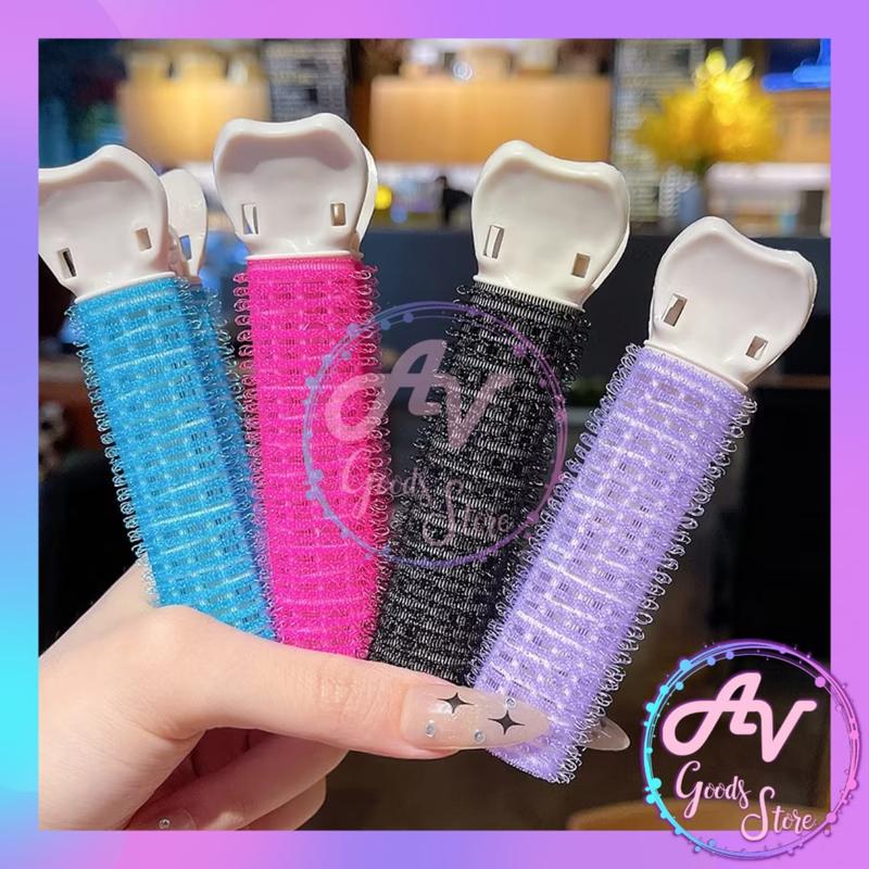 Jepit Roll Rambut Korea / Roll Jepit Poni Velcro / Hair Volume Rollers ...