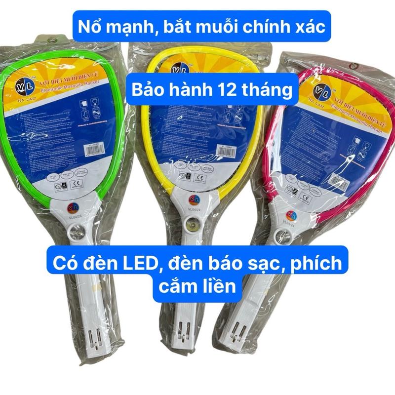 Vợt muỗi, Vợt bắt muỗi nhựa ABS chịu va đập mạnh,có đèn báo sạc, có đèn LED, bảo hành 1 năm cho bạn yên tâm sử dụng, nhiều màu sắc lựa chọn