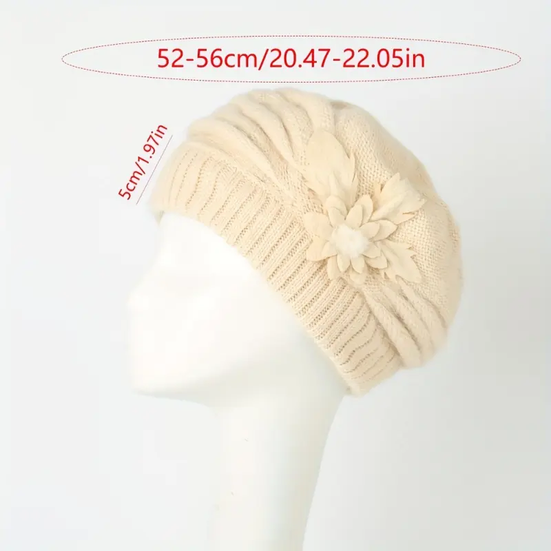 Winter Chic Slouchy Beanie Hat - Soft Acrylic Knit, Elastic, Packable, and Warm Perfect for Christmas, Autumn, Daily Use jewelry 3