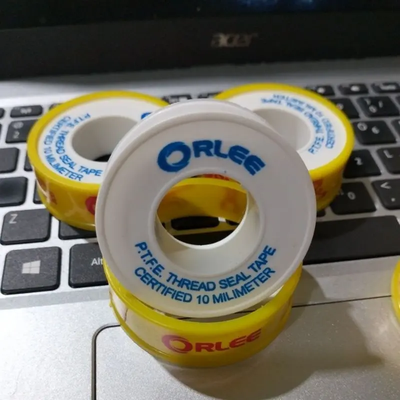 (12 pcs) Sealtape Isolasi Kran Pipa air 10 M Murah Grosir/ Selotip Pipa/ Isolasi Anti Bocor 2