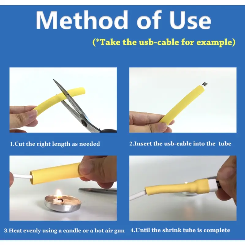 Heat Shrink / Selongsong Isolasi Bakar untuk Pelapis Pelindung Kabel 5