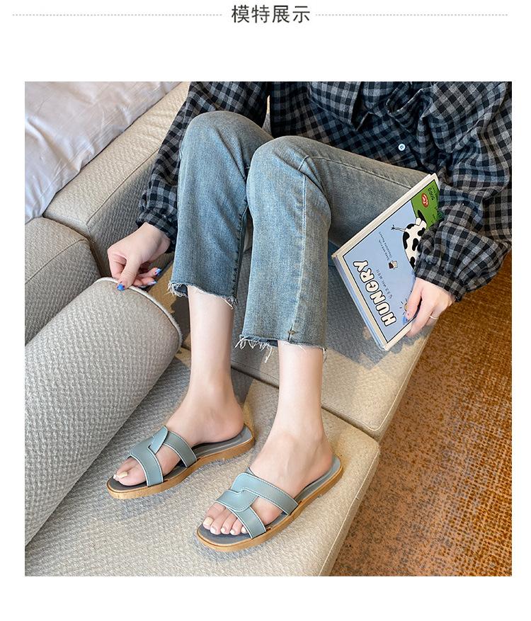 Product Introduction of Dép Lê Nữ, Thời Trang Mới Mùa Hè, Dễ Phối Đồ, Dép Quai Chéo, Đi Trong Nhà, Chống Trượt, Thích Hợp Cho Người Nổi Tiếng Trên Internet, Thời Trang Ins DéP Shoes GiàY 8