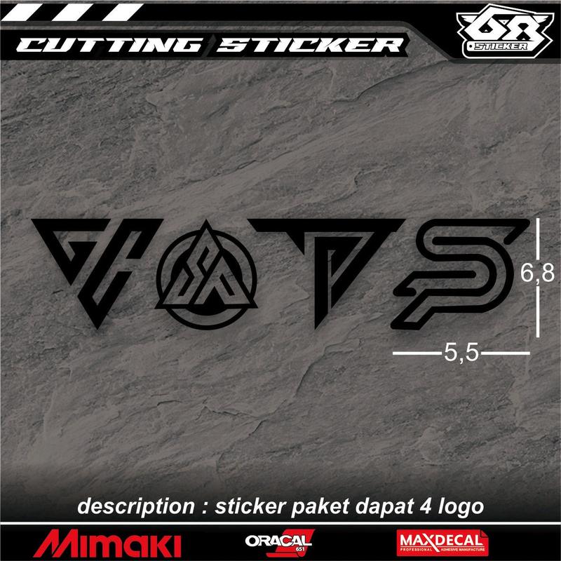cutting sticker motor gc sp team arogan 1 paket dapat 4 logo Motorcycle 2