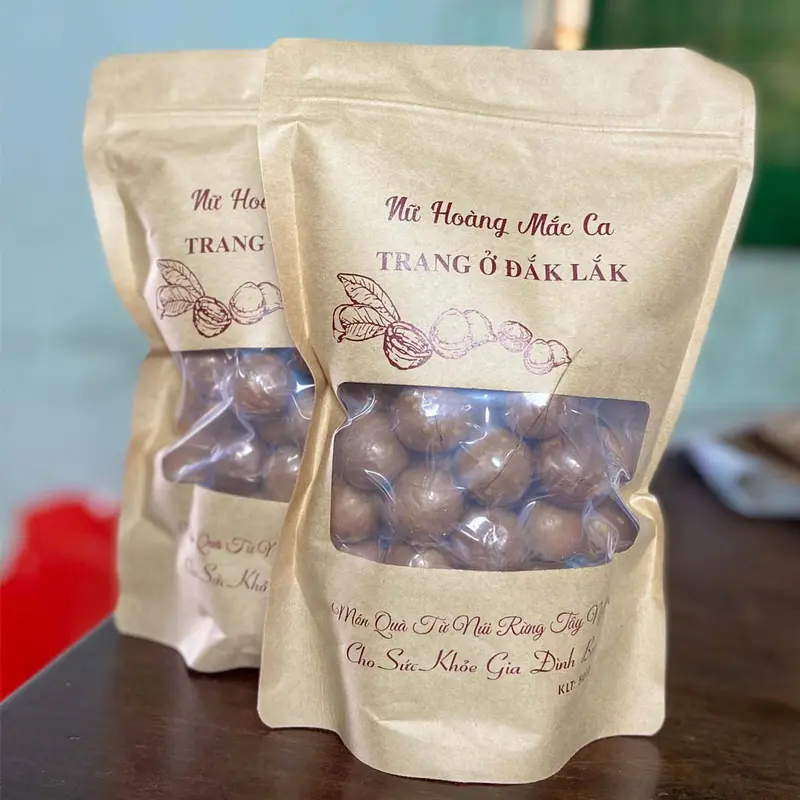Hạt Macca nứt vỏ Size Trung | Trang Ở Đắk Lắk Snack Thức Ăn Food Nuts Ăn Vặt 2