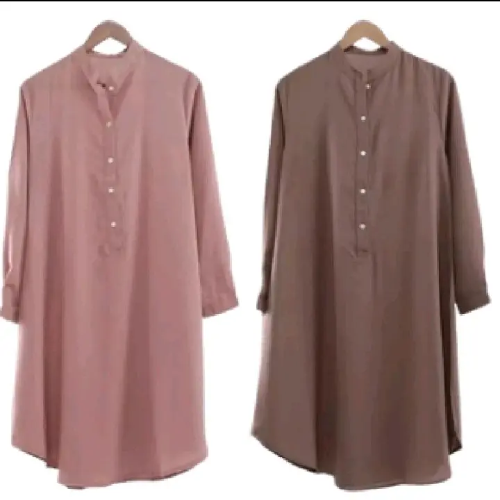 Tunik Bahan Shakila Terbaru Terviral Atasan Muslim Wanita size L XL XXL