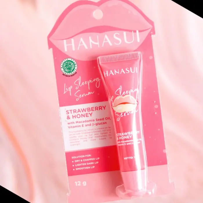 ENVIO - HANASUI Lip Sleeping Serum Strawberry & Honey 12gr 2
