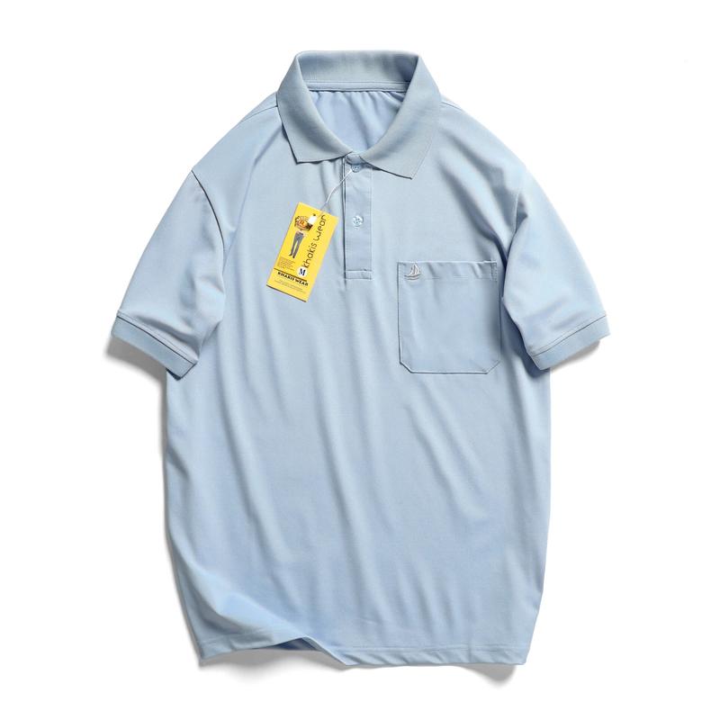 Áo polo nam trơn basic Cotton Mềm Mại Shirt Menswear Tay Ngắn Ngắn Tay Có Cổ Pique APLT24