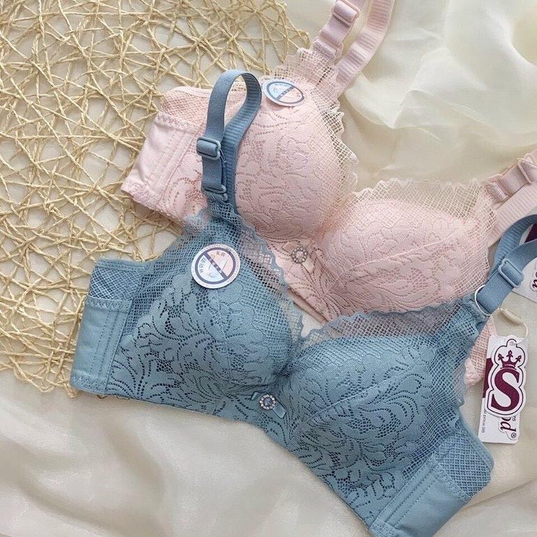 Áo lót nữ không gọng ren thái đệm 2cm cao cấp Bra Top