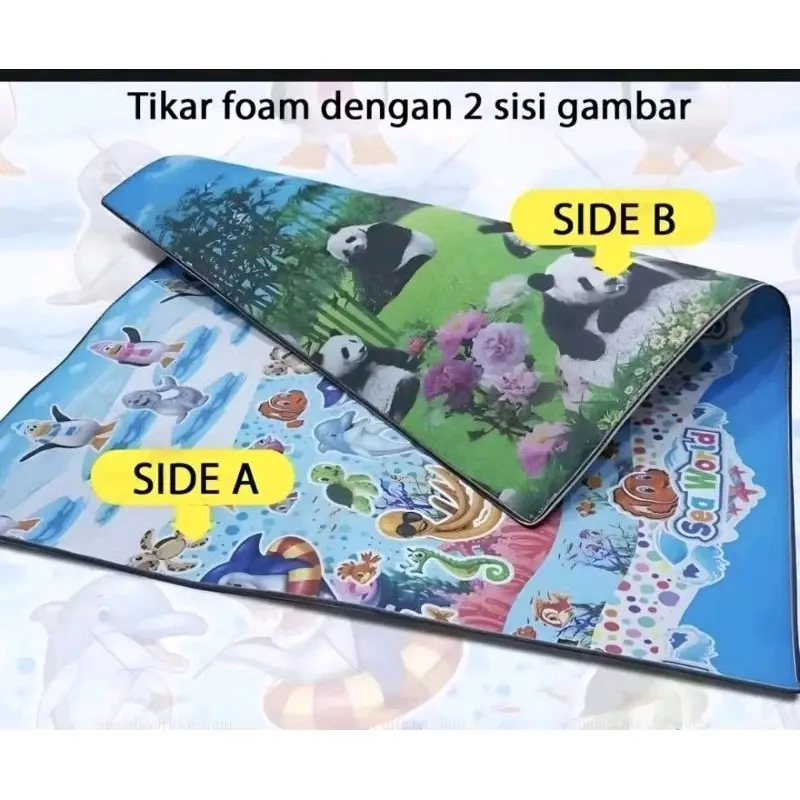 Karpet foam karakter bolak balik ukuran 120x180 termurah motif random 4
