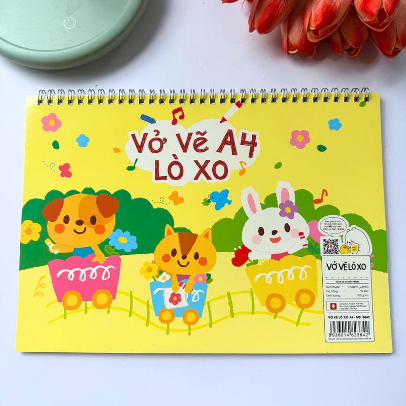 Vở Vẽ Lò Xo A4 Hải Tiến Ms 3842, Giao Bìa Ngẫu Nhiên