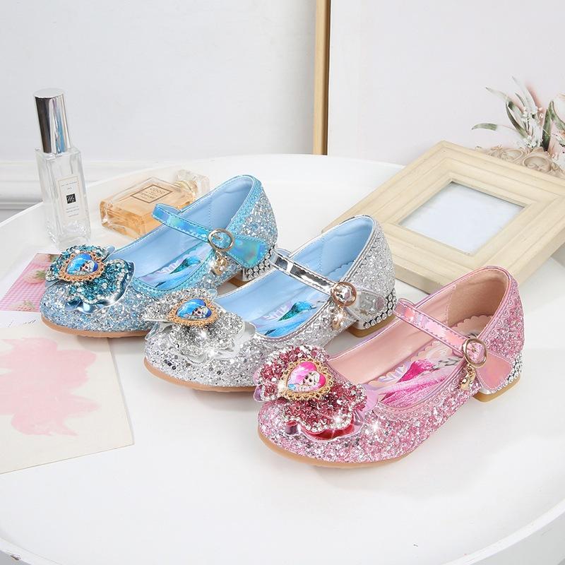 Giày công chúa ELSA Bling Đế Cao lấp lánh cho bé gái size [23-38]