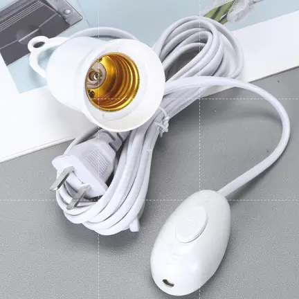 LGAO E27 5M 10M Extension Cable Lamp Bulb Holder With Switch LED Light Bulb Extension Socket