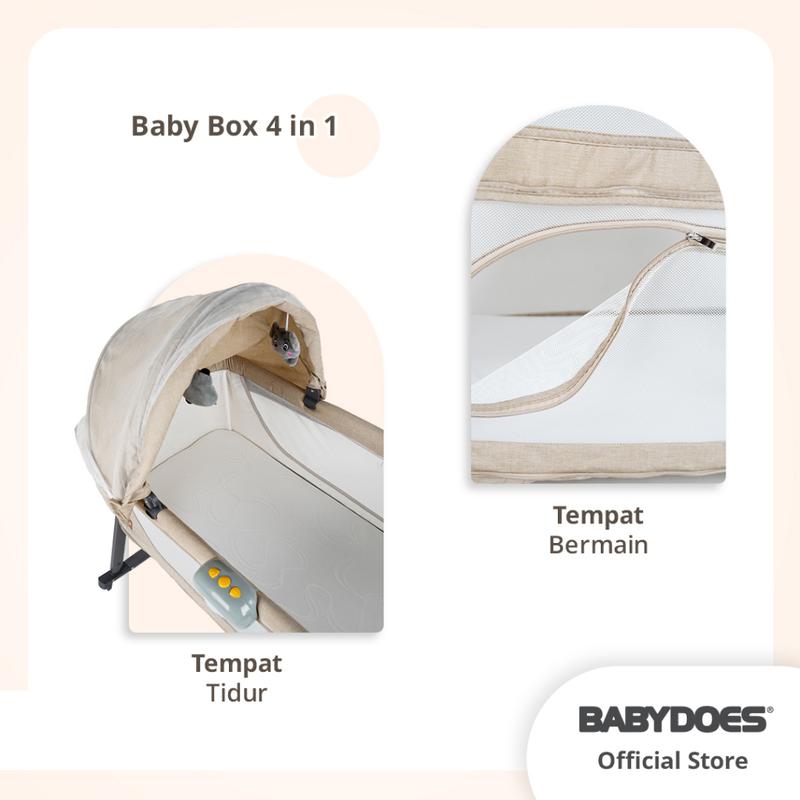 Tempat Tidur Anak Babydoes CH 1692 4in1 Cottage Crib dengan Rocking dan Travel Bag - Bed Ranjang 6