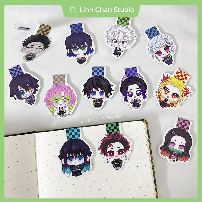 Bookmark nam châm Kimetsu no Yaiba | LCS x Artist Lee Tỏa 0