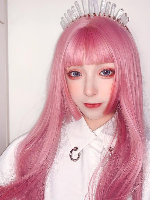 Product Introduction of Princess Qi Bangs Riman Cut Style Long Straight Hair Wig for Women DAIA Wig Layered Hair Extension 10