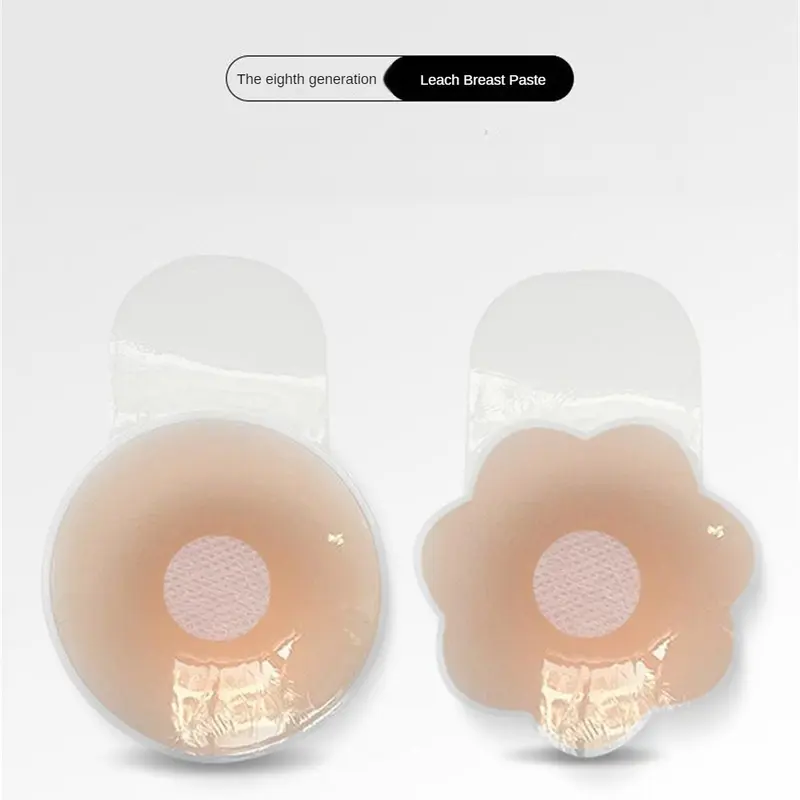 Miếng Dán Ngực, Thiết Kế Tai Thỏ, Không Dây Và Vô Hình Được Làm Bằng Silicon, Thích Hợp Cho Ngực Nhỏ Thiết Kế Thu Gọn Và Đẩy Lên, Miếng Dán Ngực Thoáng Khí, Dành Cho Nữ 6